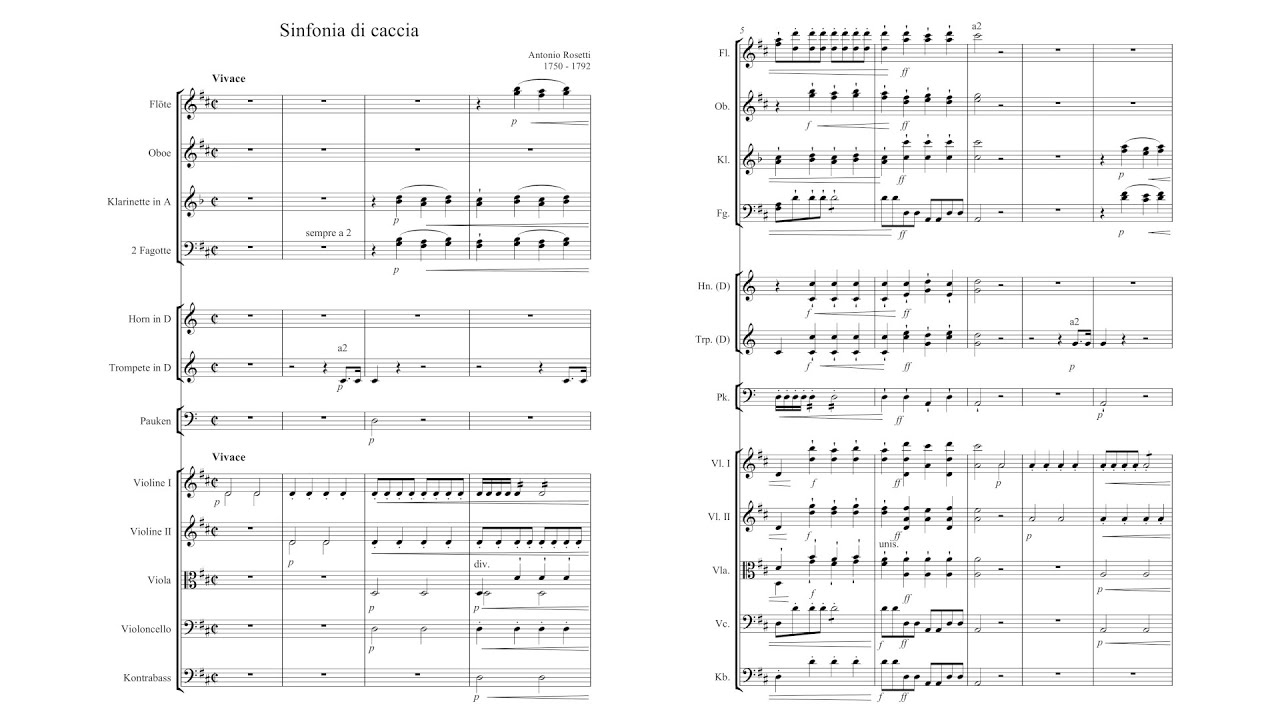 Antonio Rosetti – Sinfonia di Caccia