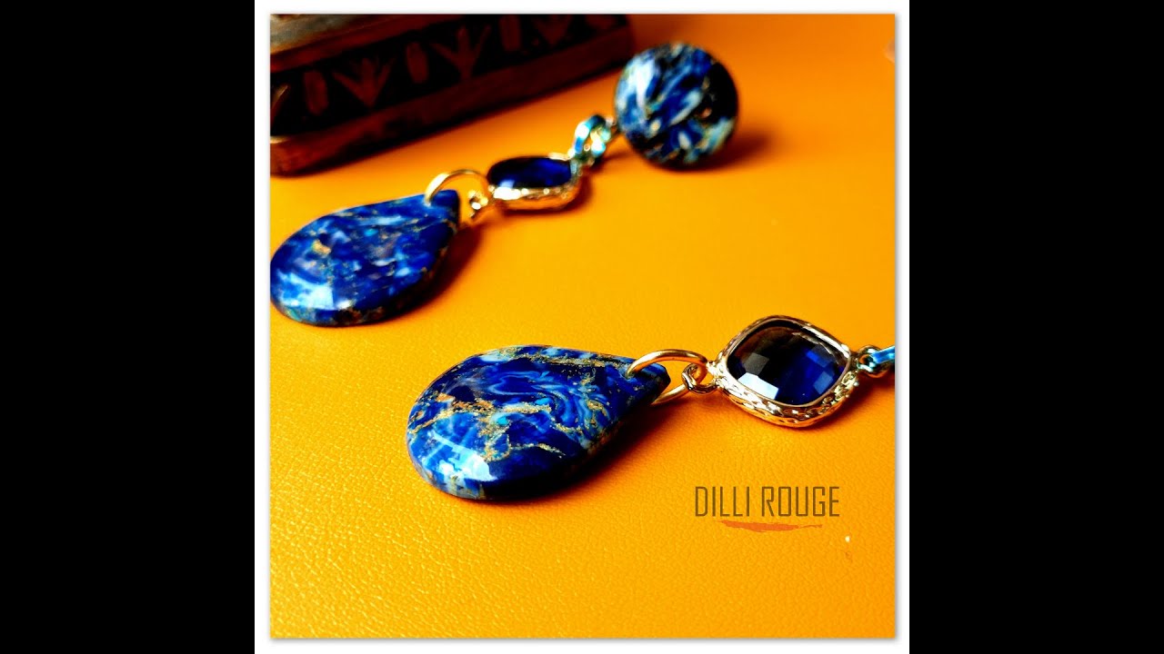Polymer clay tutorial | Faux Lapis Lazuli gemstone