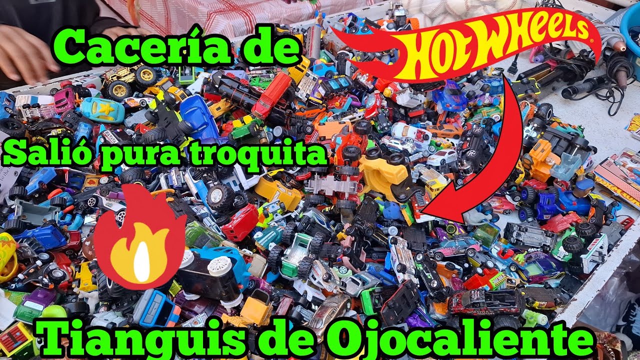 Cacería en el tianguis de Ojocaliente, pura troquita #hotwheels perrona 