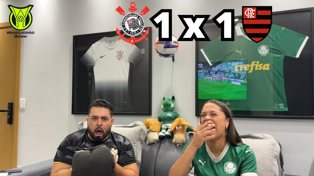 REACT REA&Ccedil;&Otilde;ES CORINTHIANS x FLAMENGO | Casal Rivalidade