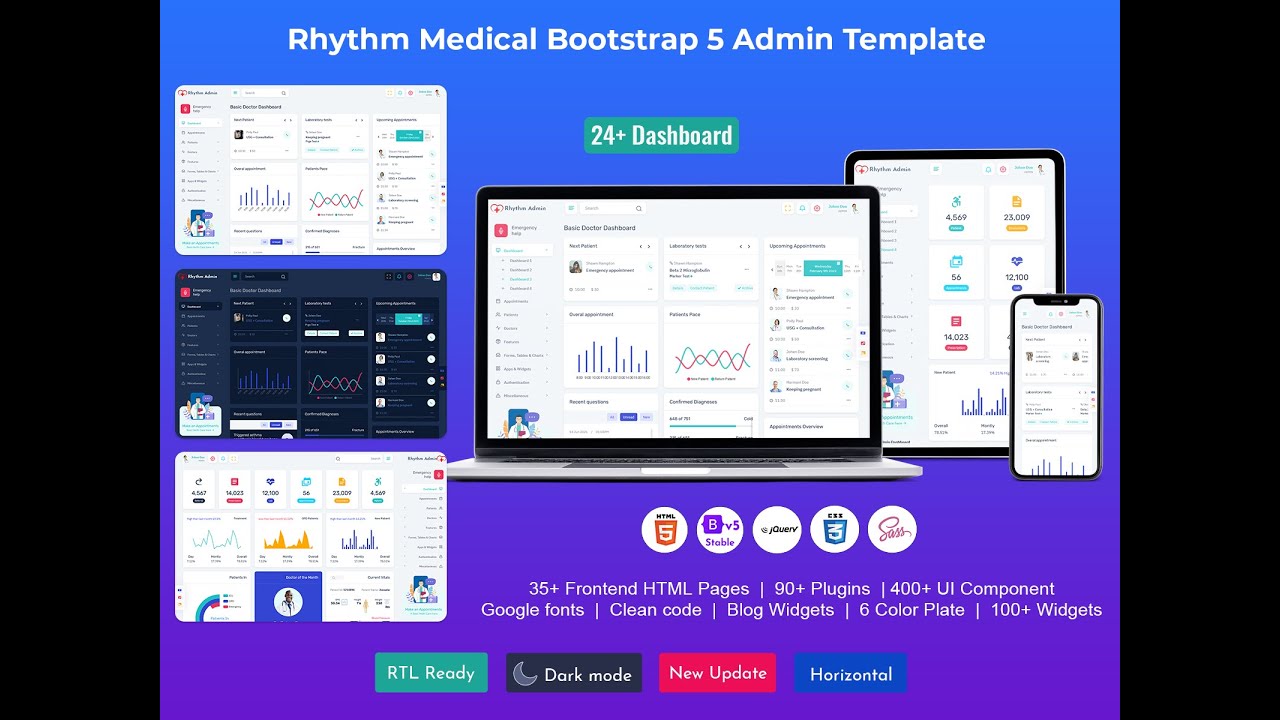 Responsive Doctor Dashboard for Appointment Scheduling, Patient Care, and Health Reports