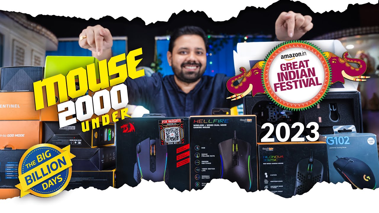 Top 5 Best Gaming Mouse under 2000 in 2023 | Amazon great Indian festival Flipkart Big Billion Sale