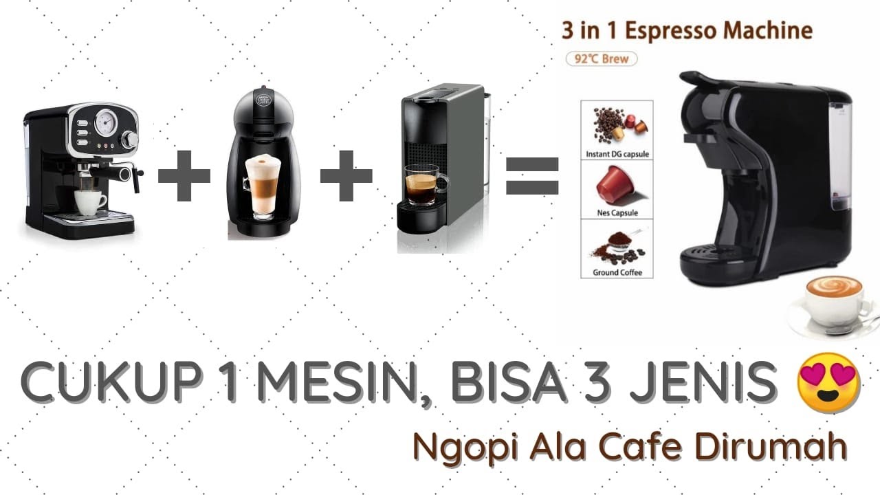 UNBOXING & REVIEW MULTI CAPSULE (HI - BREW) ESPRESSO COFFEE MACHINE ST-504 | 3IN1 COFFEE MACHINE