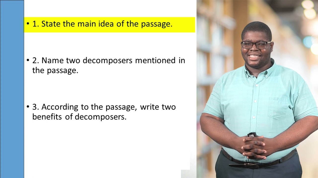 English Language - Grade 7: Interpreting A Passage
