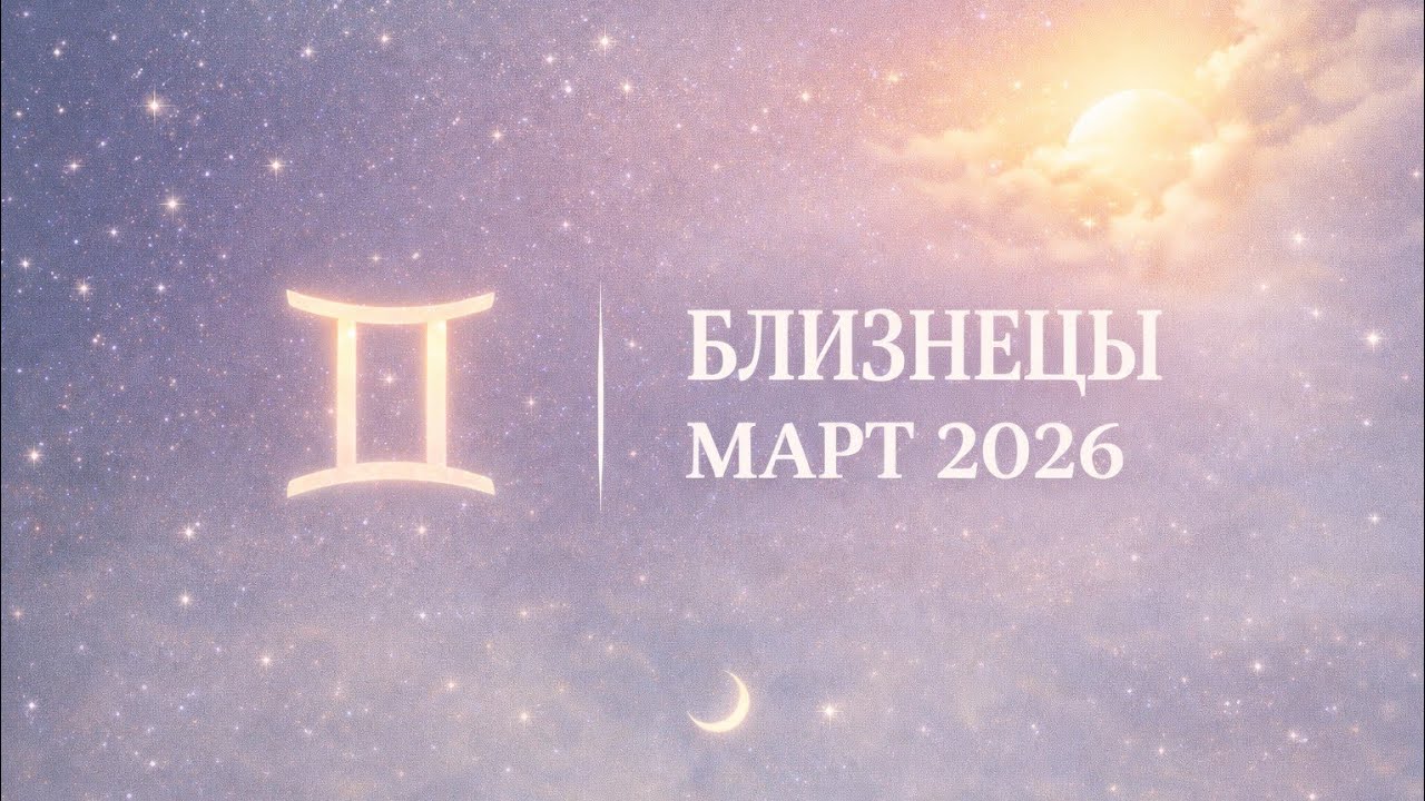 БЛИЗНЕЦЫ март 2026 🌑✨ месяц работы, статуса и новых возможностей