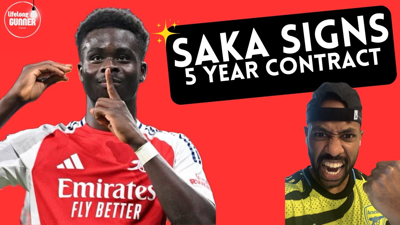 SAKA SIGNS 5 YEAR DEAL WITH ARSENAL !!!!