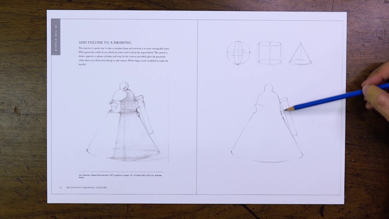 Beginning Drawing Atelier #5: Add Volume to a Drawing