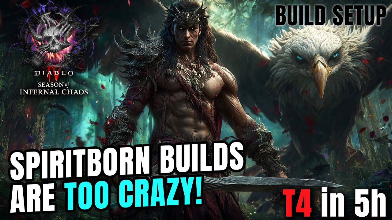 SPIRITBORN BUILDS ARE CRAZY & T4 in 5h - Season 10 Diablo 4