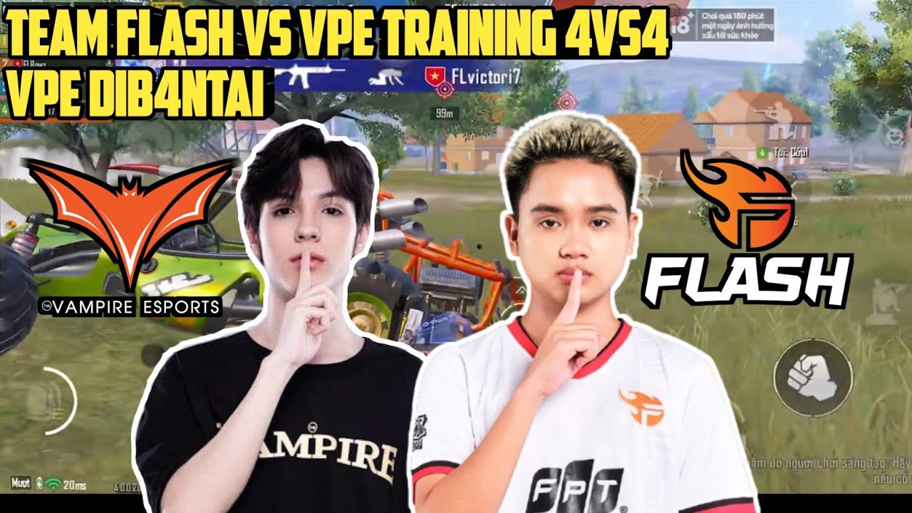 TEAM FLASH & VPE TRAINING BARENG 4VS4‼️ VPE DIB4NTAI ABISS - PUBG MOBILE