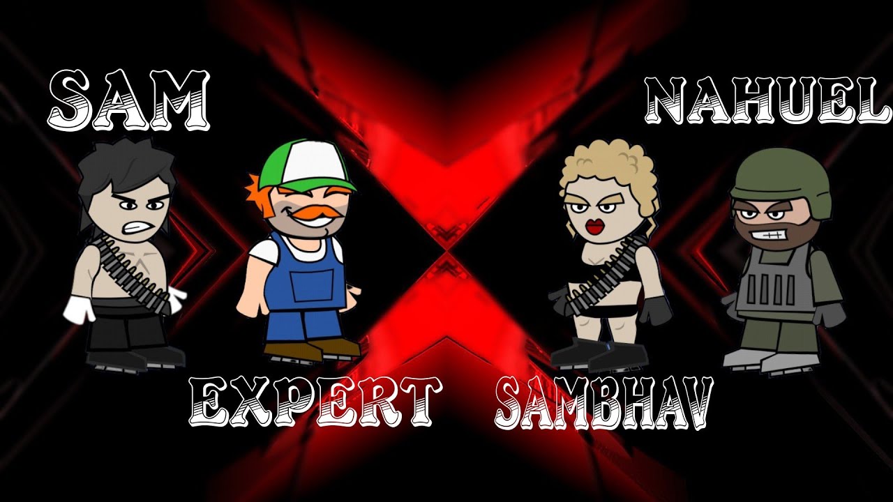 Pro 4vs4 ft.Sam, Nahuel & Sambhav | Da2 Mini Militia Classic | New Year Special | Sniper & SG