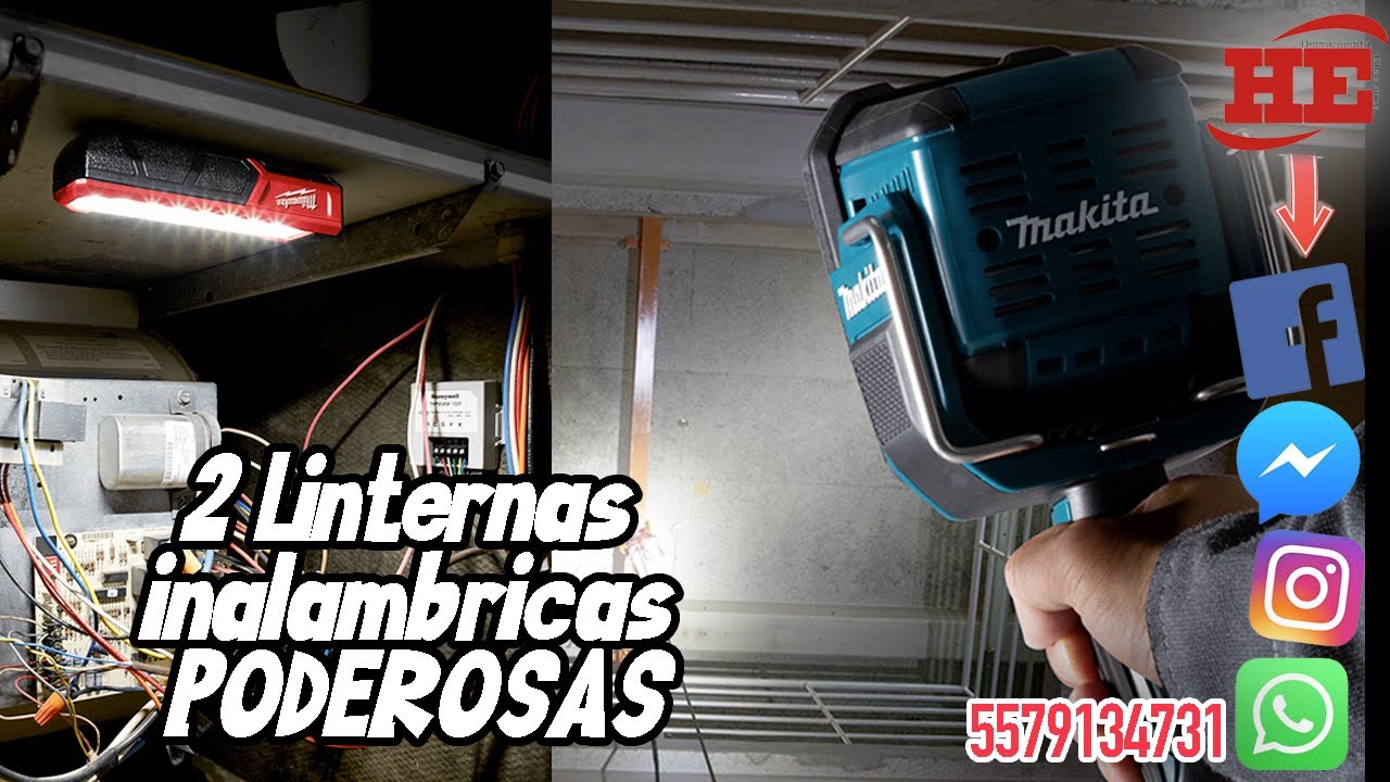 Lampara de Mano Makita DML812 Y Lampara Robert MilwaukeeTools 2112-21