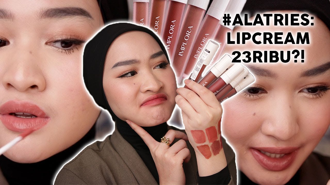 IMPLORA LIP VELVET SWATCHES + FIRST IMPRESSION ! #AlaTries | Kiara Leswara