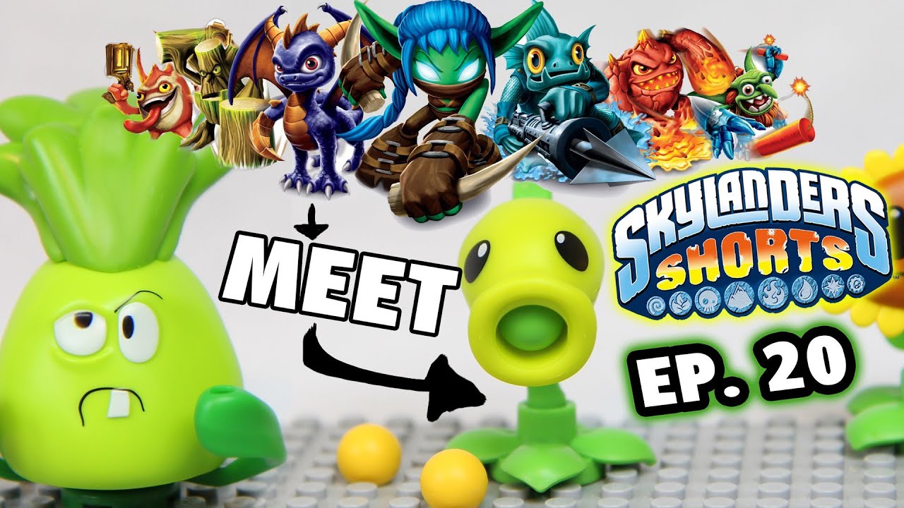 Skylanders Shorts: Ep. 20 - Plants vs. Zombies Meets Skylanders (PVZ K'Nex Stop Motion Animation)