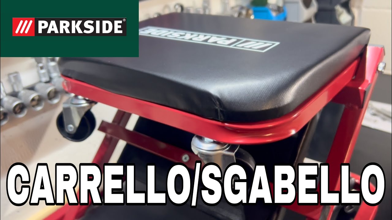 Parkside carrello sgabello 2 in 1 🛠🛠🛠