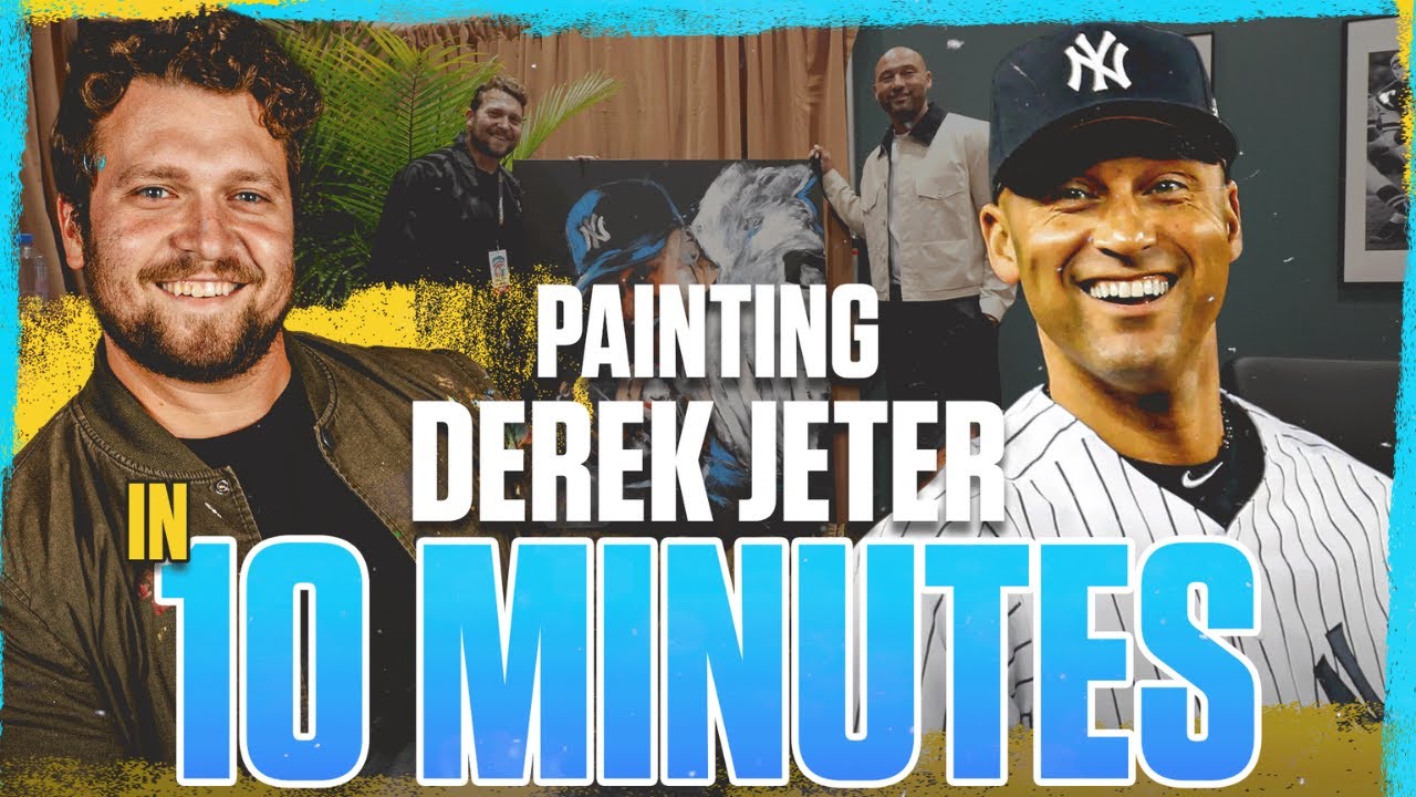 Surprising Derek Jeter with a 10-Minute Painting at Fanatics Fest!