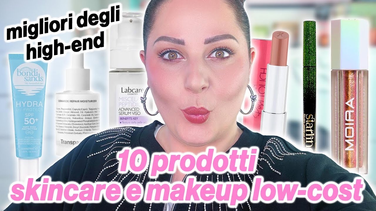 10 PRODOTTI di MAKEUP e SKINCARE LOW COST addirittura migliori degli HIGH END!😍🔝✈️