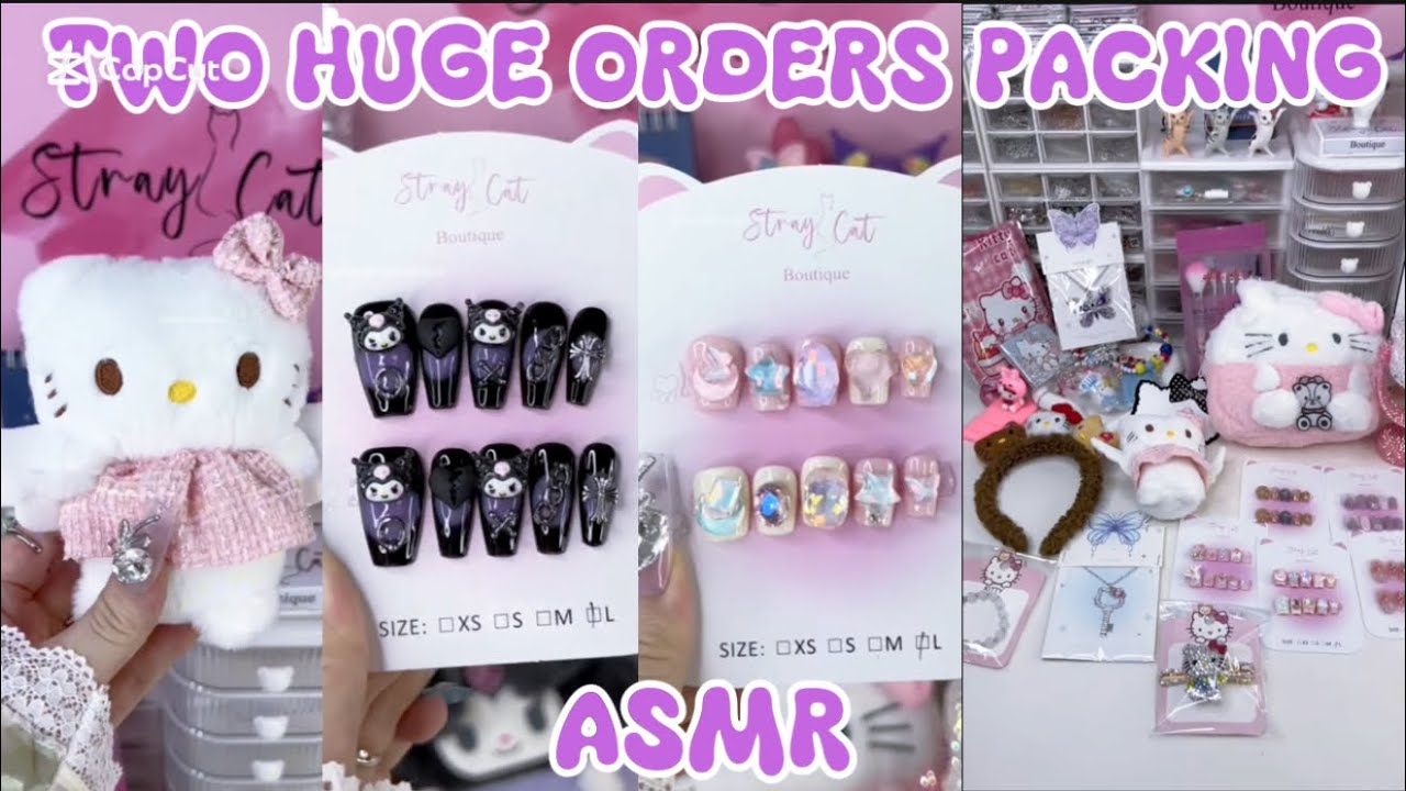 TWO HUGE ORDERS PACKING 😻✨(ASMR)||SMALL BUSINESS 