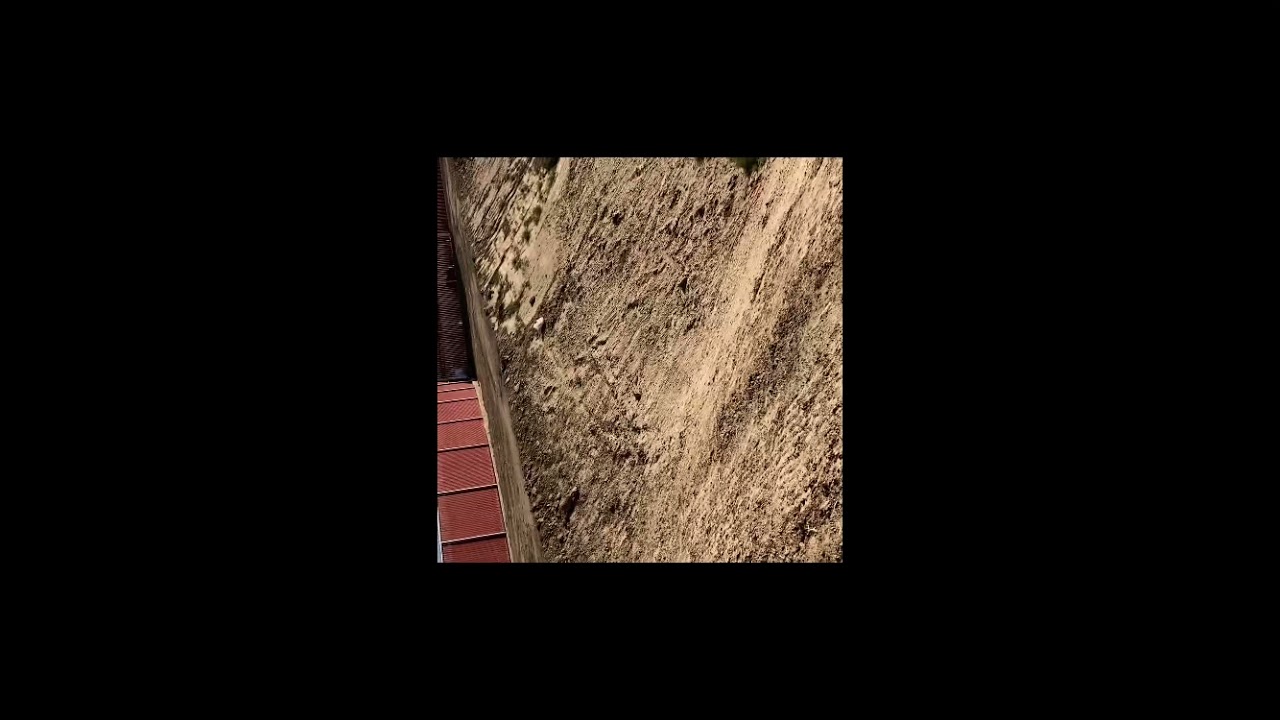 Epic jump off of 40 foot drop