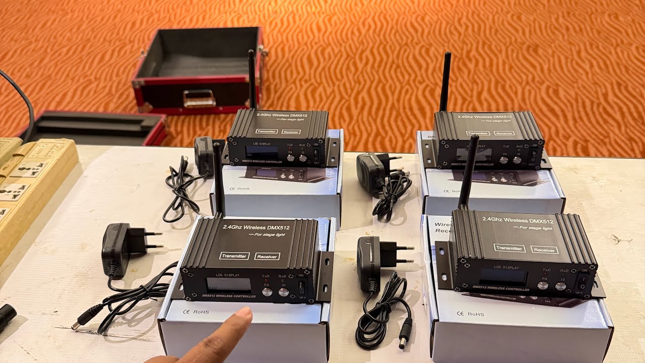 Testing Wireless DMX Transceiver
