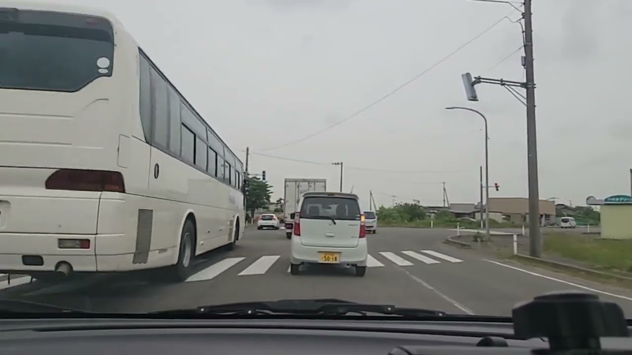 Overcast Drive in Rural Japan (Yuza to Sakata)