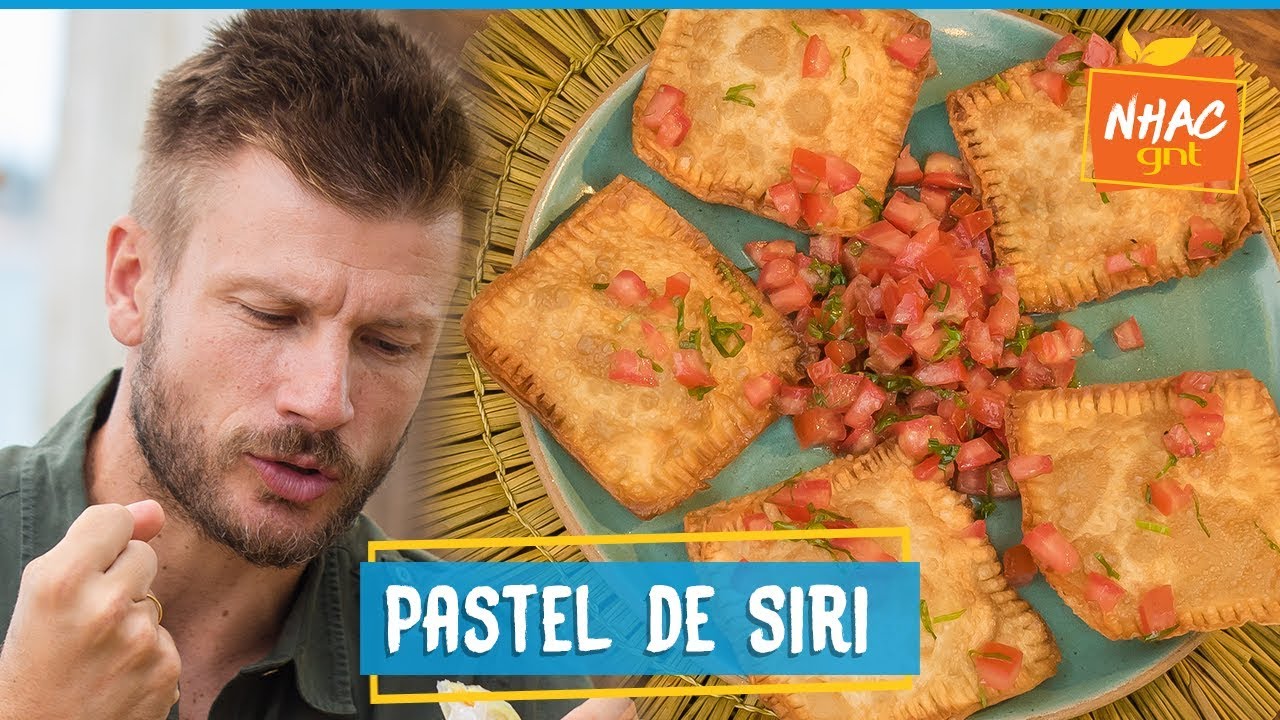 Pastel de siri com molho vinagrete de tomate | Rodrigo Hilbert | Tempero de Família