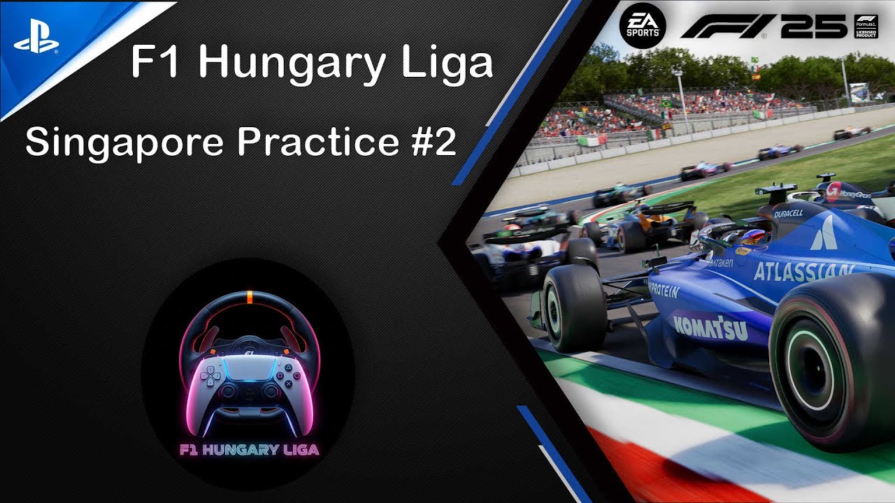 #7 | F1 25 | F1 Hungary Liga | Singapore Practice 2| GamePlay | Ps5  Pro