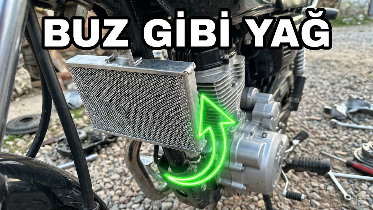 #cg cb yağ soğutucu takma balansorlu motora yağ radyatörü taktık motorun yağı nasıl soğutulur?