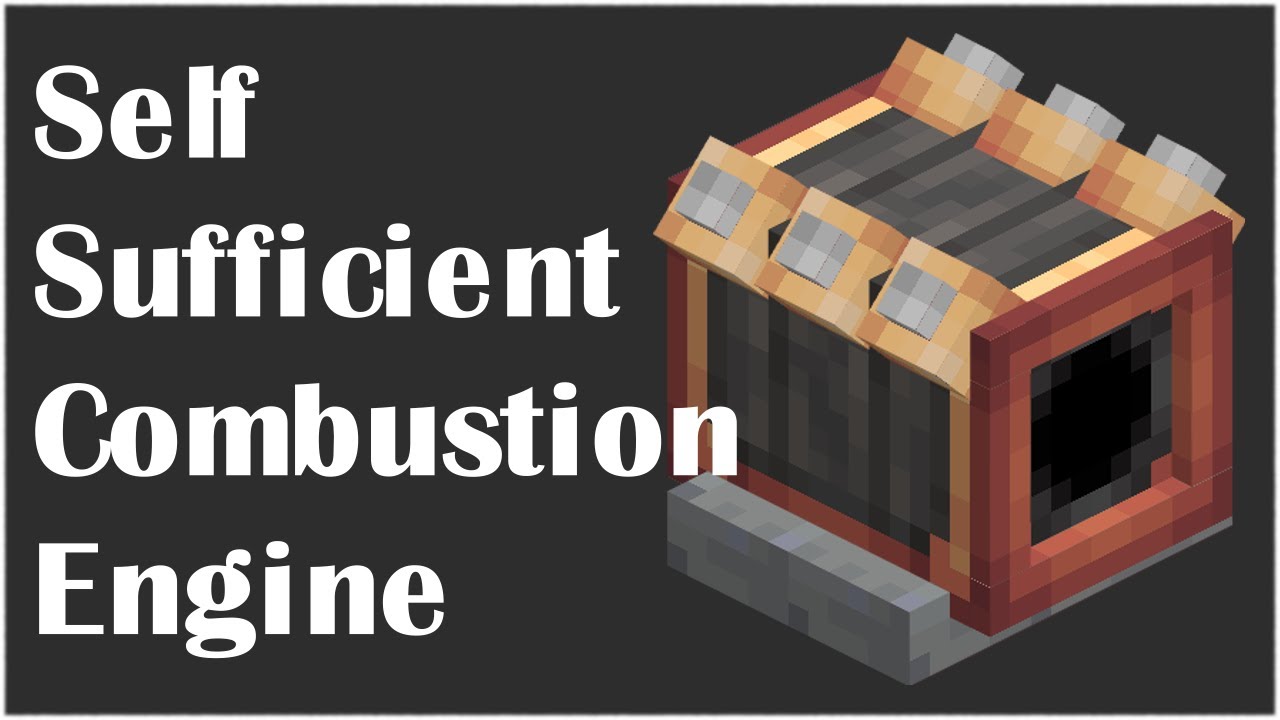 Minecraft Clockwork Tutorial: Self-Sufficient Combustion Engine