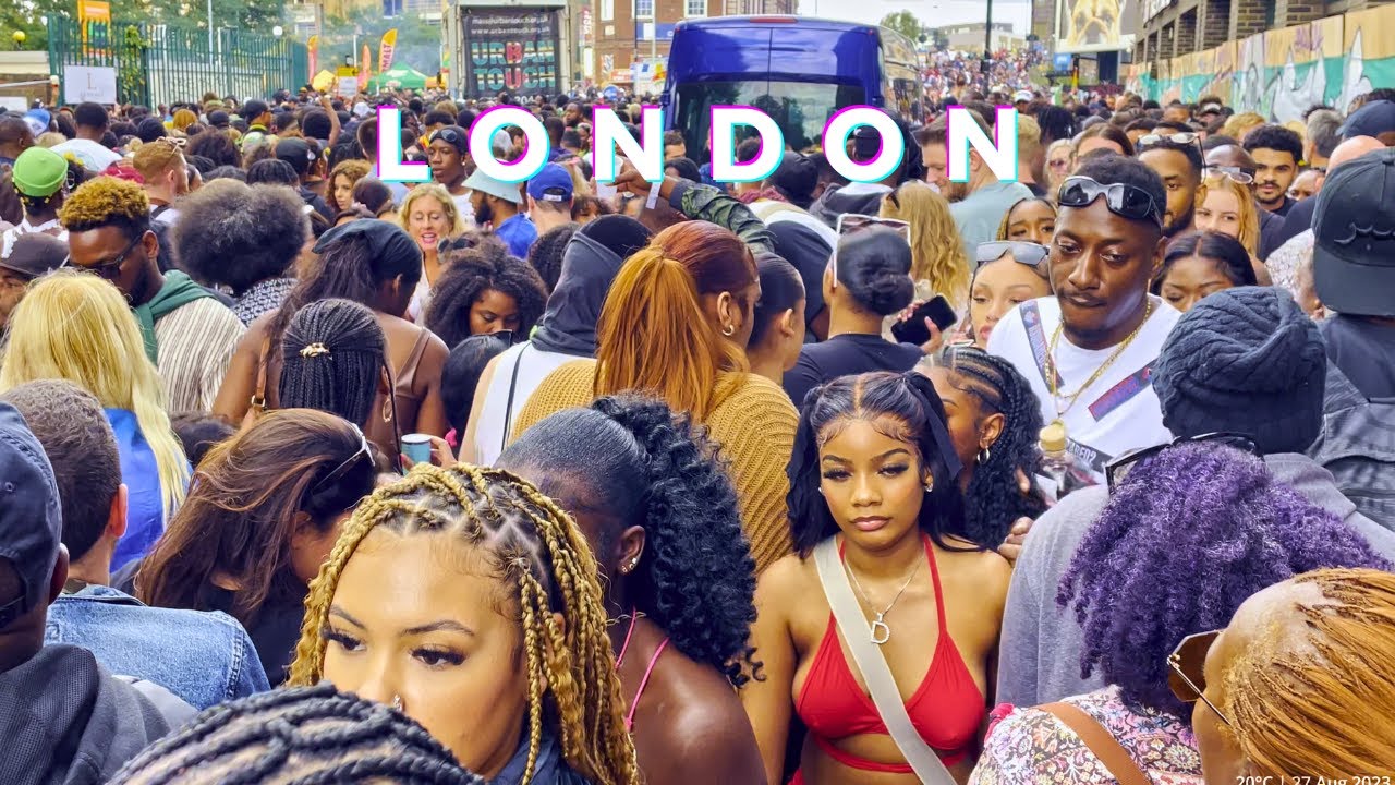🇬🇧 NOTTING HILL CARNIVAL 2023 | Sunday 27 August 2023 | Notting Hill Walking Tour 4K