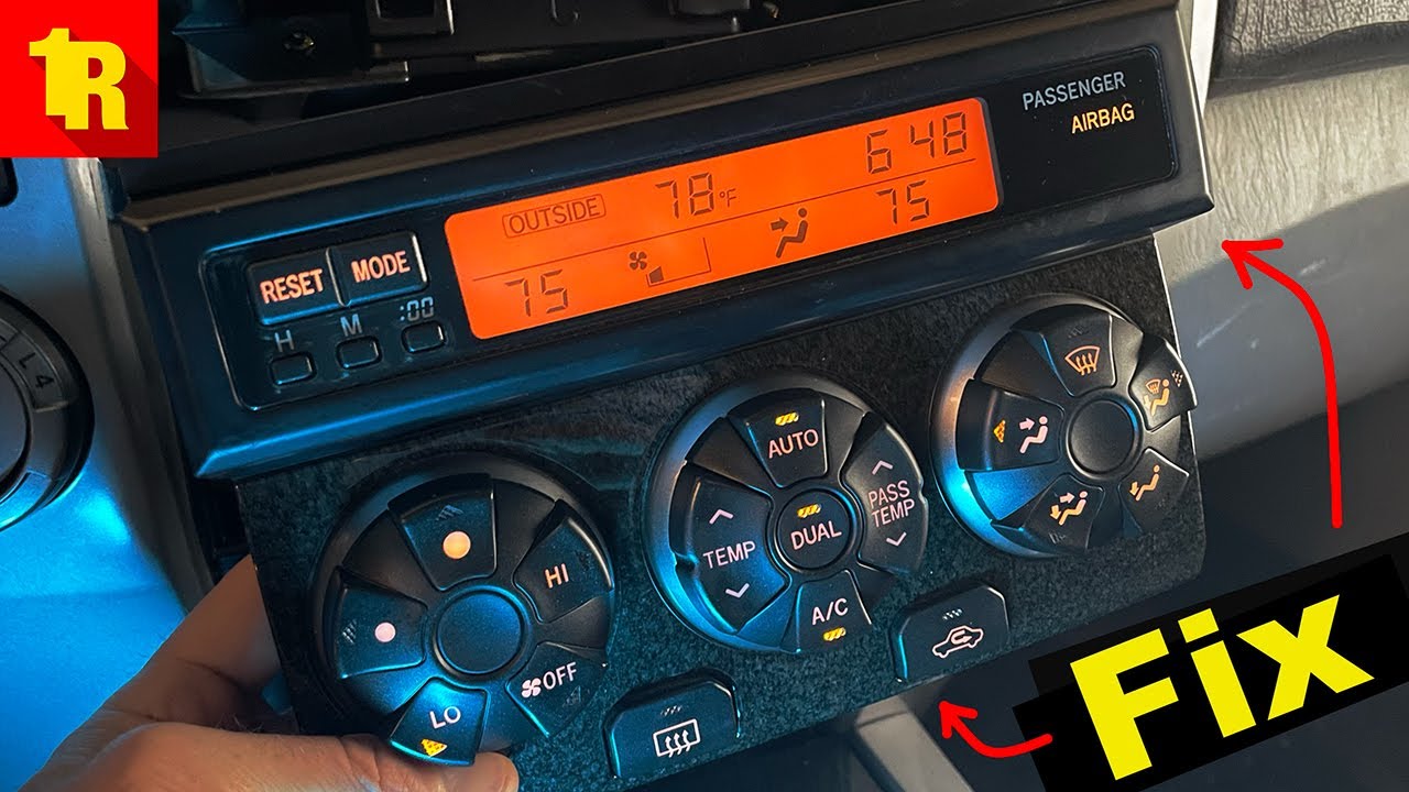 4th Gen Toyota 4Runner Climate Control Center Bulb Replacement With Part Numbers and Cost!!