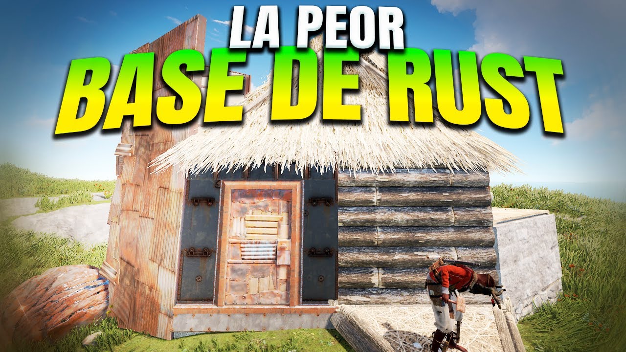 CONSTRUYO la PEOR BASE DEL SERVER - RUST - Gameplay español