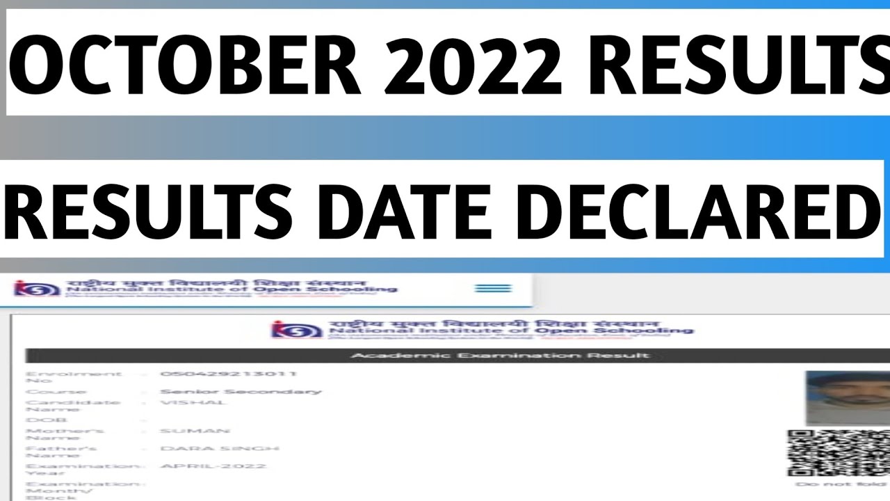 #niosresults nios results 2022 october | nios रिजल्ट today | nios october result big update | #nios