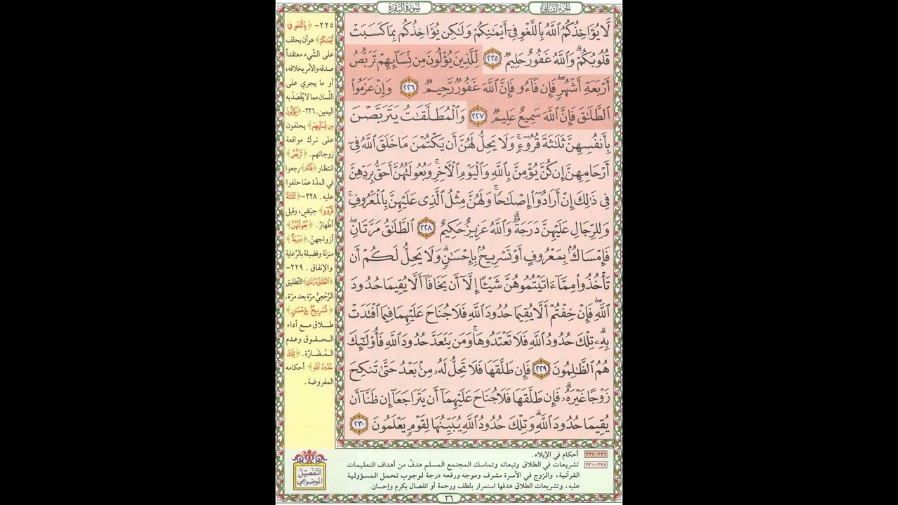 تحفيظ القران - سورة البقرة صفحة 36 - مكررة 5 مرات - بصوت الشيخ الحصري
