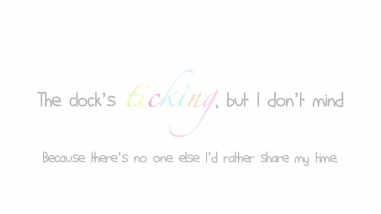Tom Felton - Time well Spent (W / Lyrics)