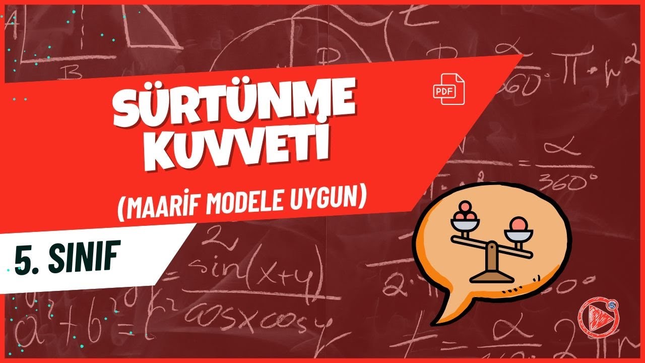 S&uuml;rt&uuml;nme Kuvveti | 5. Sınıf Fen Bilimleri Konu Anlatımı | 2026