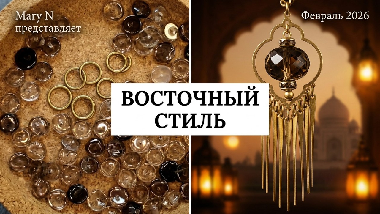 Раухтопаз и плетение из колец. Восток.