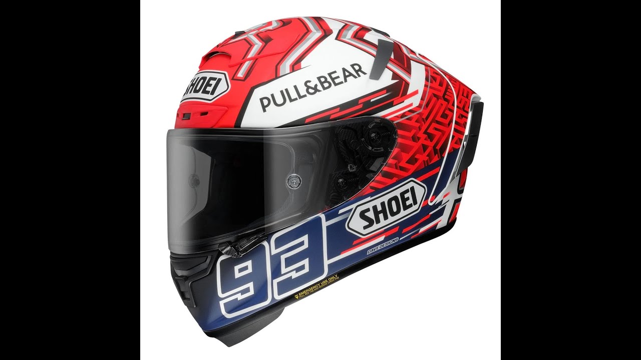 Capacete Shoei X-Spirit 3 Marc Marquez 6 - Esportivo - Carbono - X-Fourteen Viseira Fire Orange!