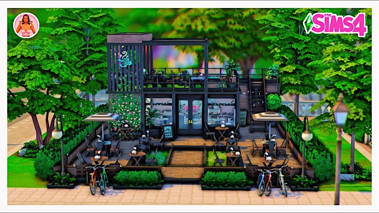 UNIVERSITY CAFETERIA ☕️🖤 │Cafeteria Universit&aacute;ria│The Sims 4│(Speed Build)