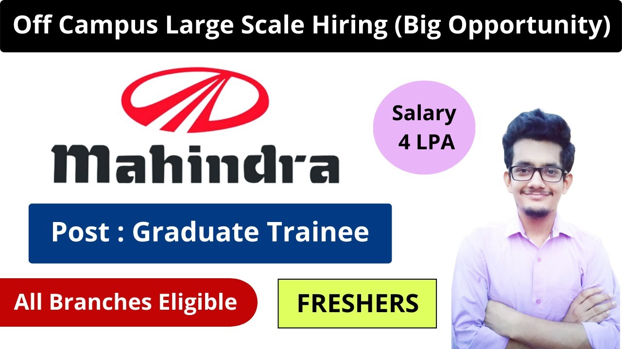Mahindra Group Recruitment 2022 | Graduate Trainee | Fresher Jobs | MNC Jobs 2022 | Job Vacancy 2022