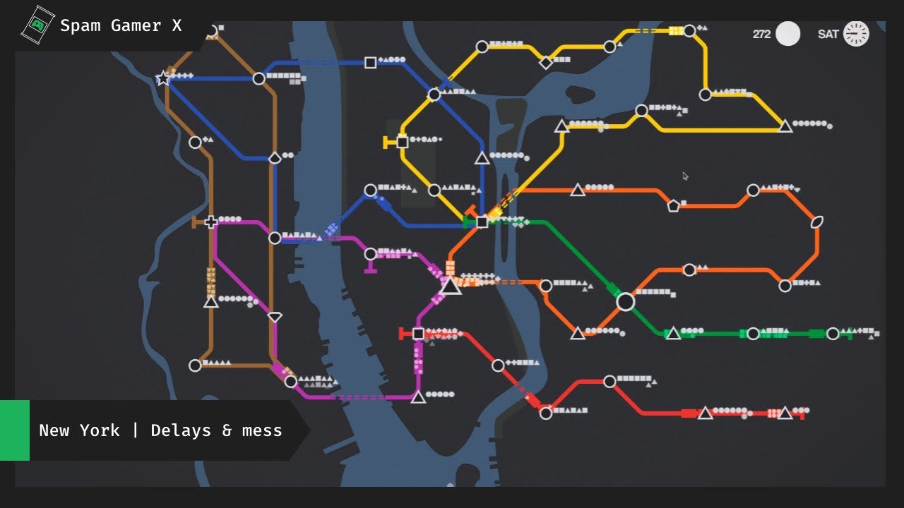 Mini Metro - relaxing gameplay - no commentary - ASMR