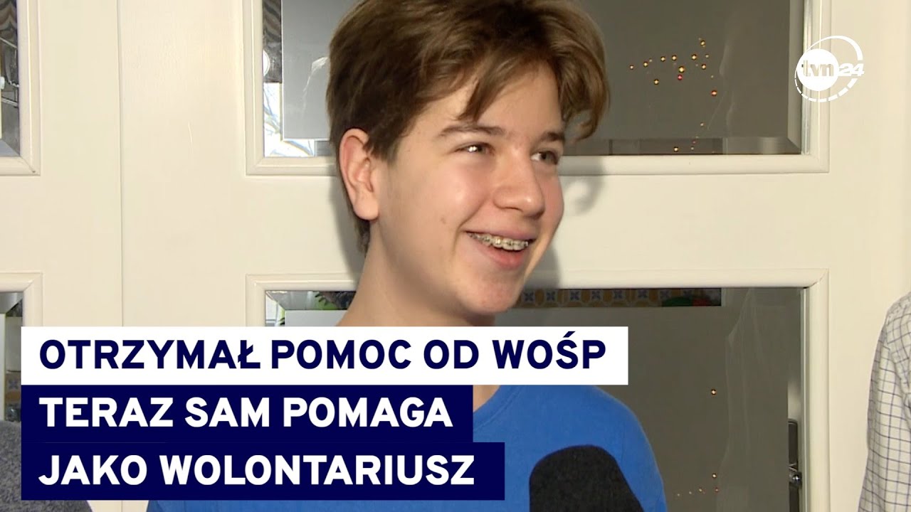 Olka uratował sprzęt WOŚP. Teraz chłopiec jest wolontariuszem i pomaga @TVN24