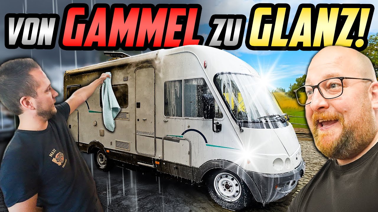 KAMPF gegen den DRECK! - Wohnmobil HYMER B524 - Jetzt wird GESCHRUBBT!