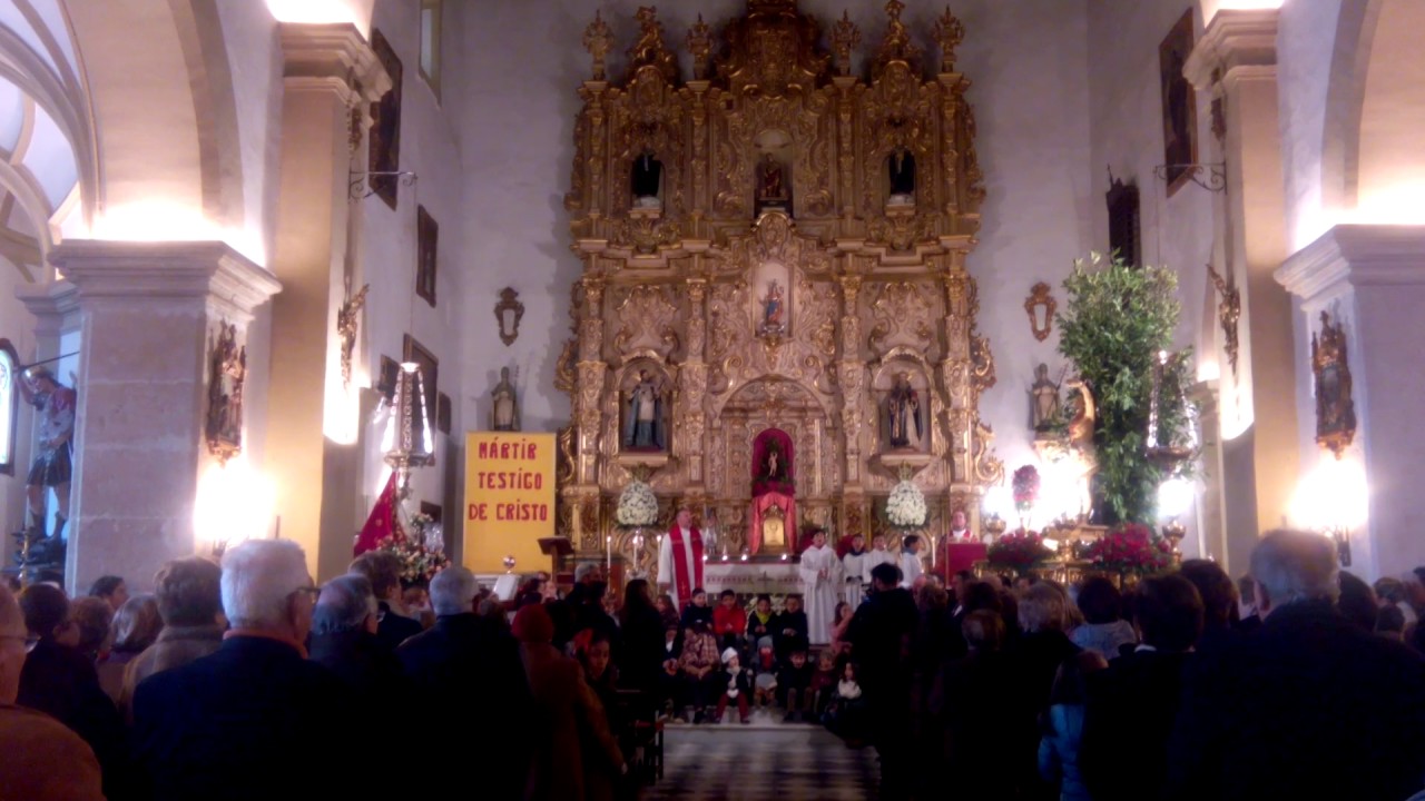 Canto del Himno de San Sebastián en la Iglesia 2017