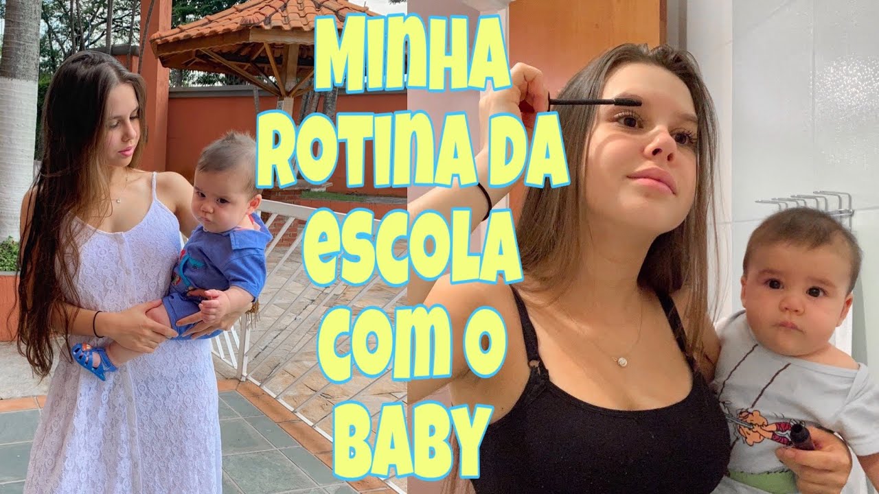 Rotina escola com o baby+ compras