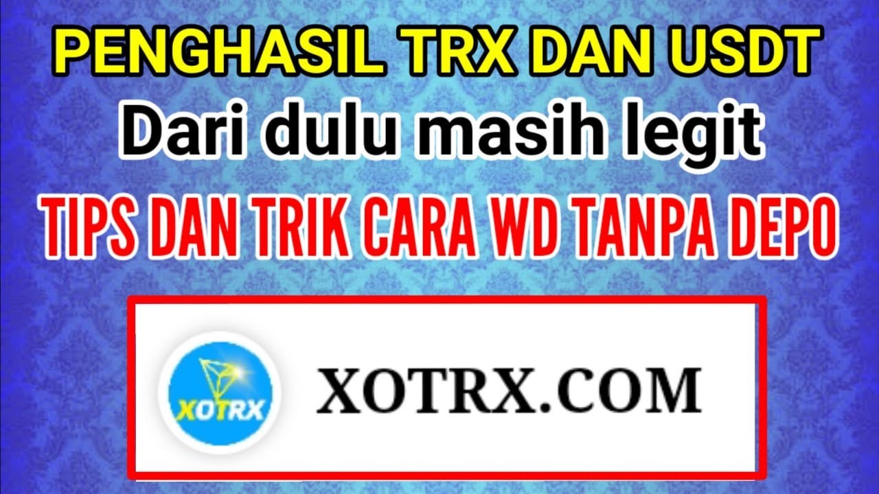 Penghasil crpyo Gratisan. Cara Biar Dapet TRX & USDT Gratis Tanpa Depo Tanpa Modal