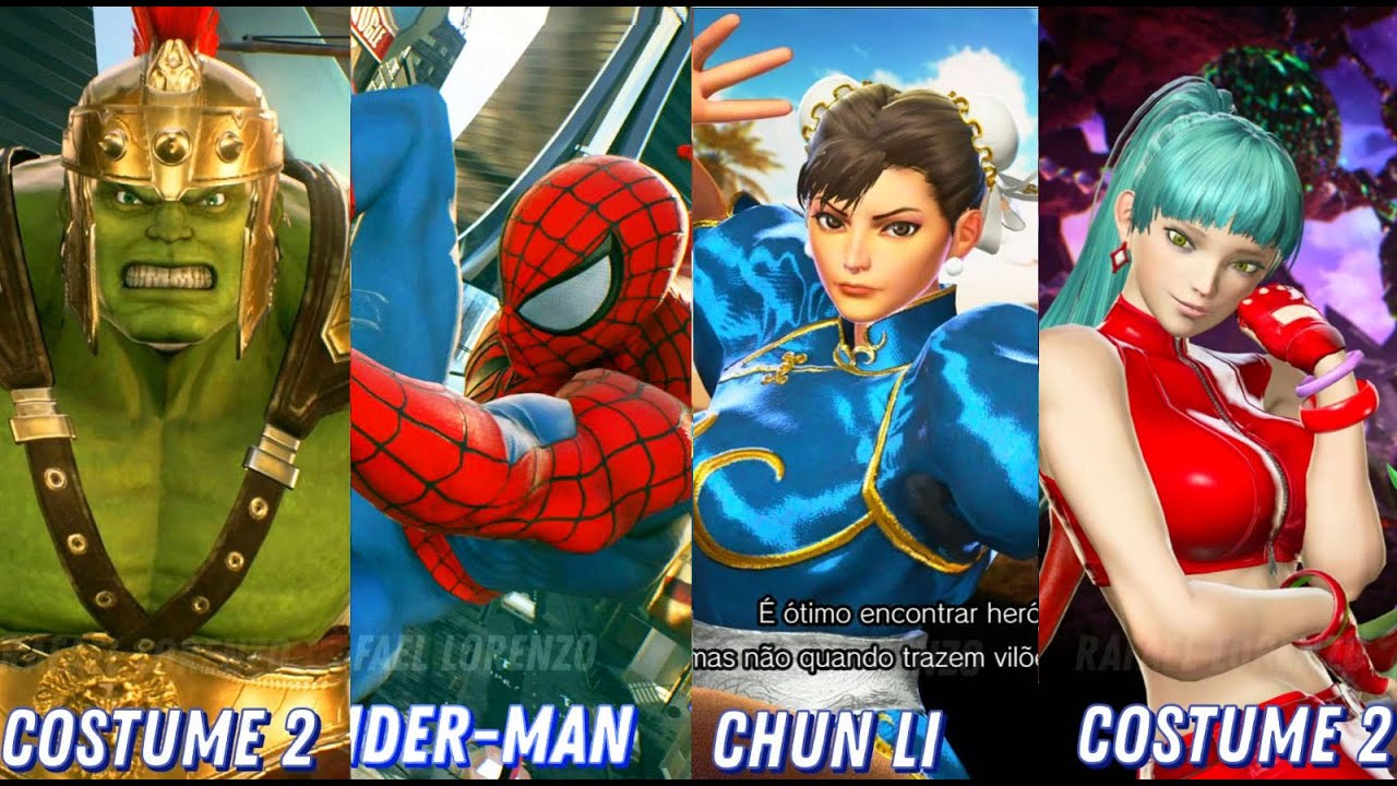 Marvel vs Capcom Infinite - ALL Characters Costumes Comparison Skins in Victory Poses - HD 1080p 60f