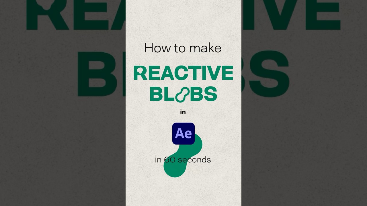 How to animate merging Liquid Blobs in #aftereffects