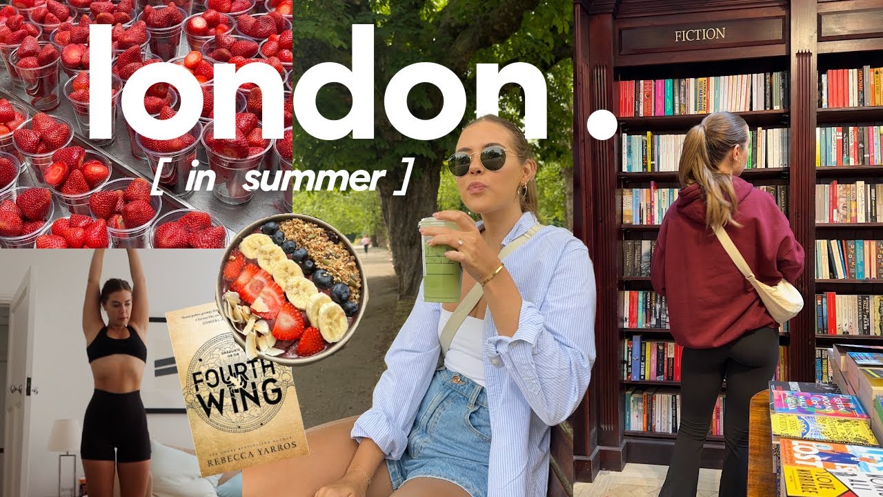 spend a week in london with me: food, pilates, book shopping + haul!