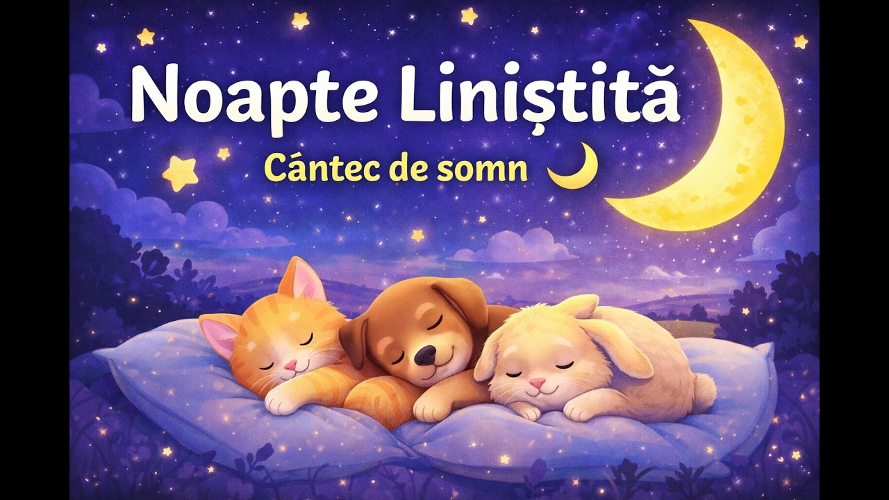 Noapte bună, nani-nani 🌙 | Cântec de somn pentru copii | Animăluțe adorm