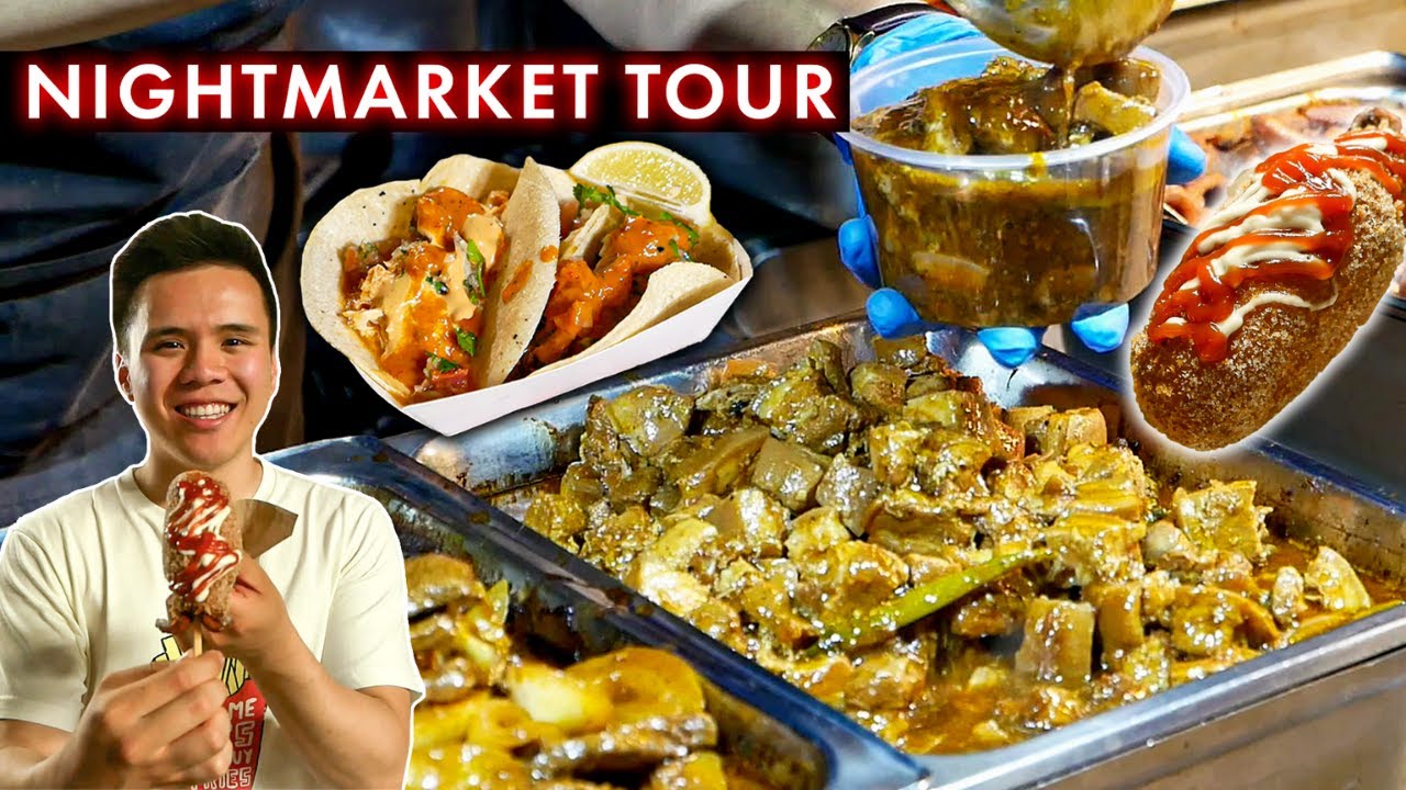 STREET FOOD NIGHT MARKET in Auckland NZ! | Pakuranga Nightmarket Food Tour!
